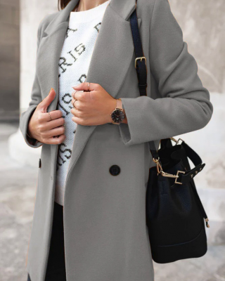 Fashion Canberra I Elia Classic Double-Breasted Coat