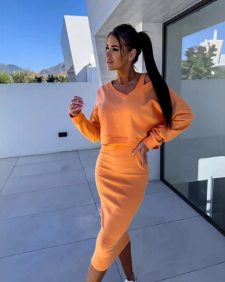 Fashion Canberra I Adrine Casual Sweatshirt and Dress Set