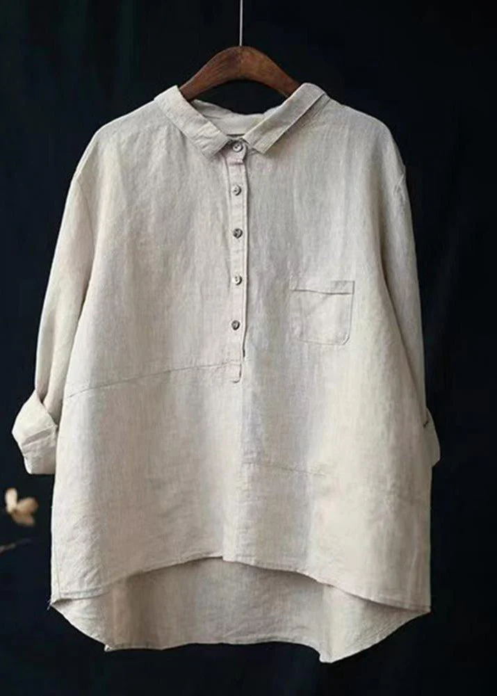 Fashion Canberra I Kiona Long Sleeve and Front Pocket Shirt with Buttons