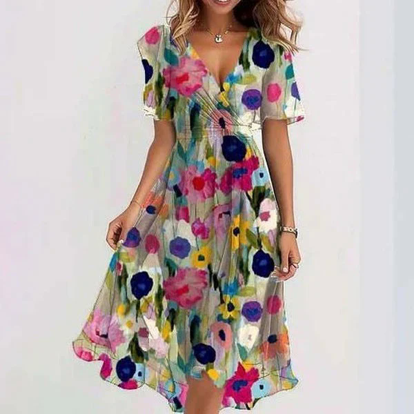 Fashion Canberra | Rosa Abstract Midi Dress