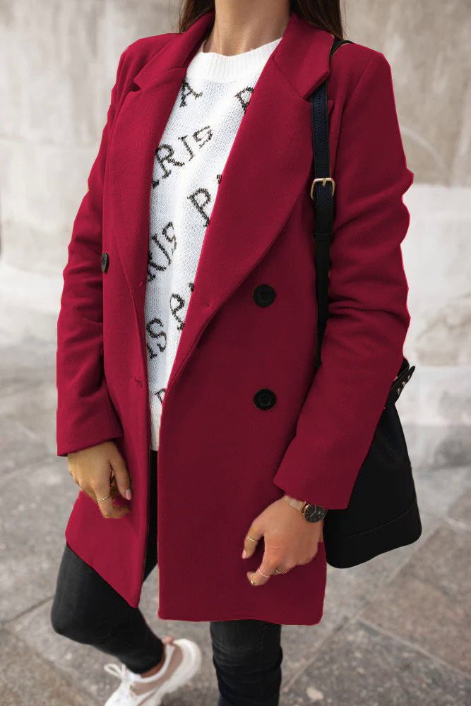 Fashion Canberra I Elia Classic Double-Breasted Coat