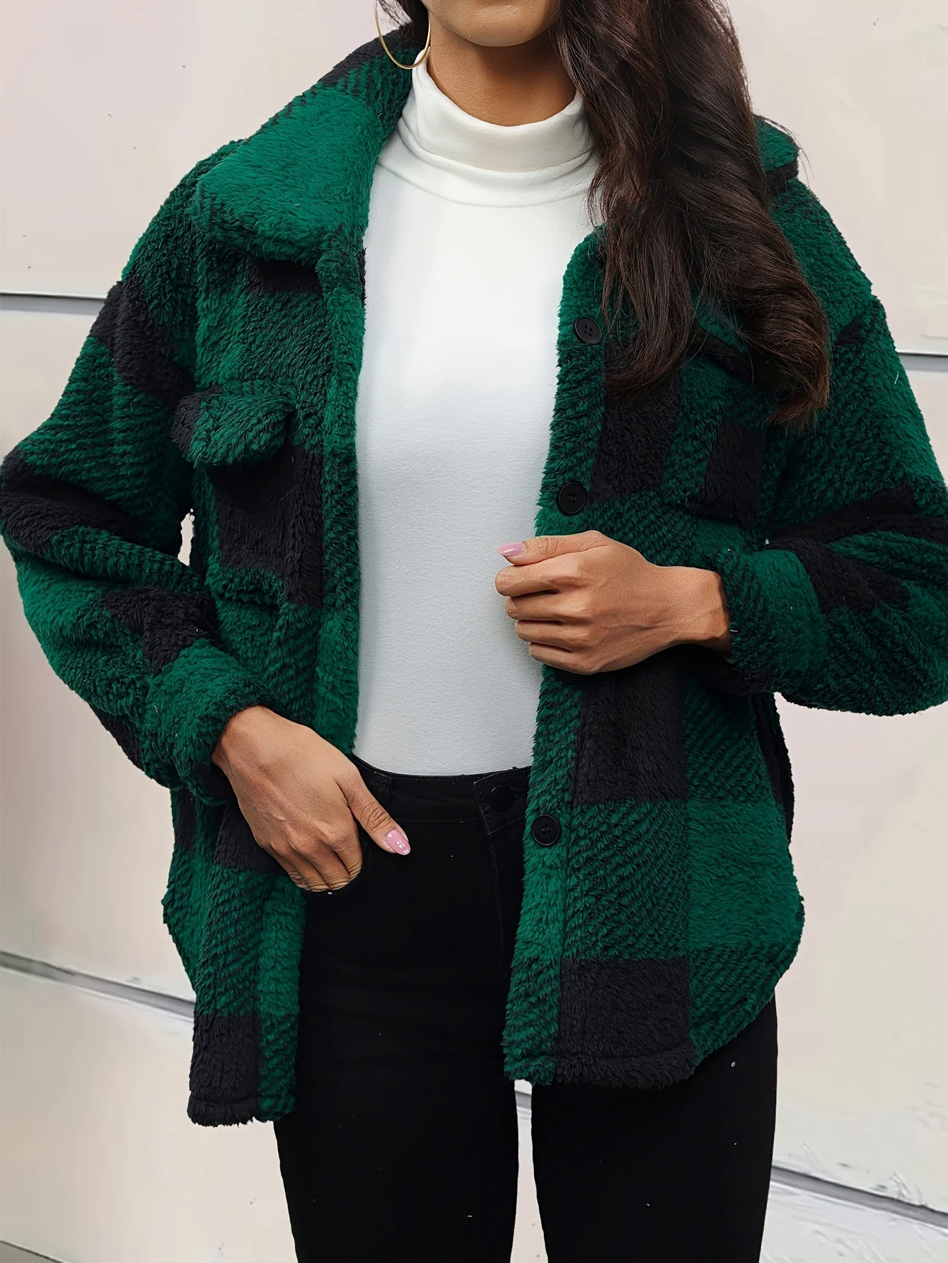 Fashion Canberra I Kiana Stylish Fleece Oversized Jacket
